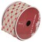 Northlight Red and Beige Diamond Wired Christmas Craft Ribbon 2.5" x 10 Yards